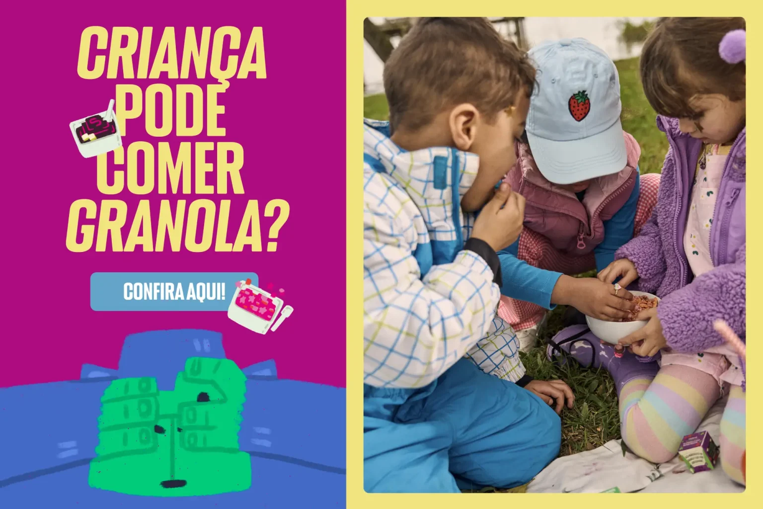 Criança pode comer granola?